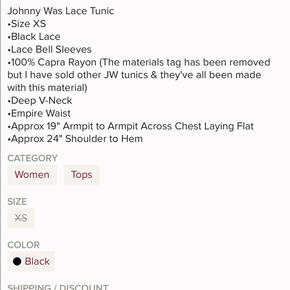 Johnny Was Eyelet Top - Picture 6 of 6